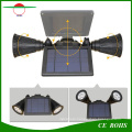 Outdoor Wireless 400 Lumens RGB 8LED Solar Powered LED Spotlight, Dual Head Waterproof Flexible Wall Mount Garden Light